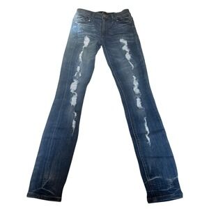 Express distressed high rise jeans Sz4.